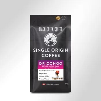 Black Creek Coffee Dr Congo Kivu Fairtrade Organic coffee beans